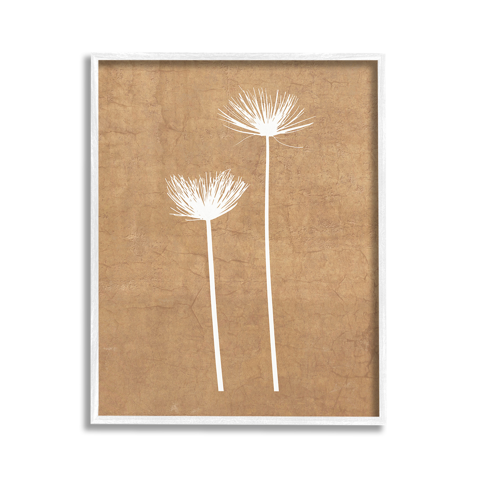 Stupell Industries Simple Dandelion Sprigs Botanical & Floral Painting White Framed Art Print Wall Art, 11 x 14