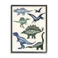 thumbnail image 1 of Stupell Industries Simple Dinosaur Types Silhouette Names Diagram , 11 x 14, Design by Lil' Rue, 1 of 5
