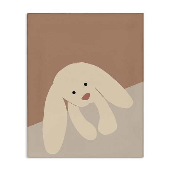 Stupell Industries Simple Floppy Bunny Animals & Insects Painting Gallery Wrapped Canvas Art Print Wall Art, 16 x 20
