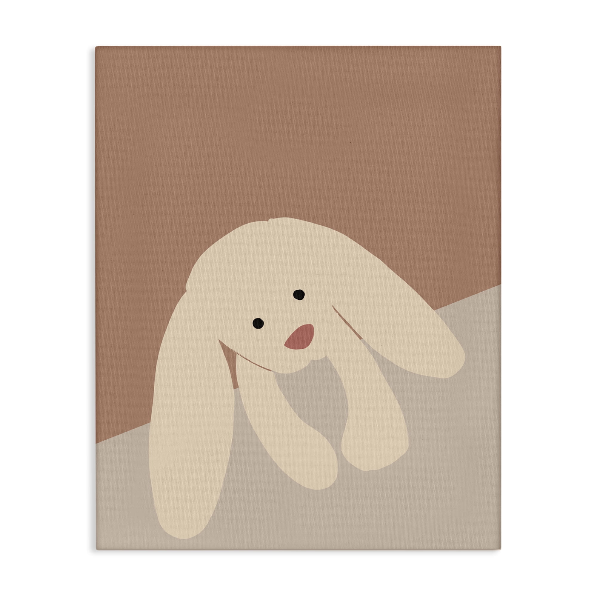 Stupell Industries Simple Floppy Bunny Animals & Insects Painting Gallery Wrapped Canvas Art Print Wall Art, 36 x 48