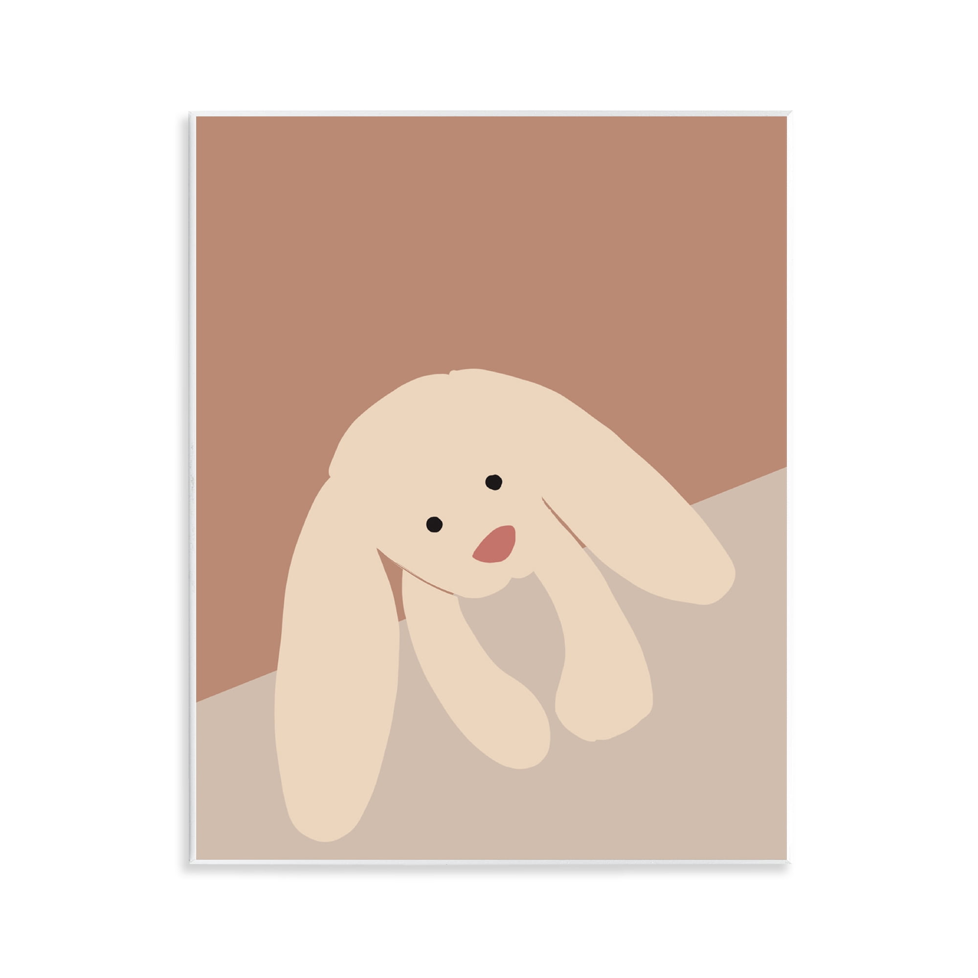 Stupell Industries Simple Floppy Bunny Animals & Insects Painting Unframed Art Print Wall Art, 11 x 14