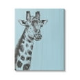 thumbnail image 1 of Stupell Industries Simple Giraffe Portrait Rustic Blue Patterned Safari Animal, 36 x 48, Design by Patricia Pinto, 1 of 6