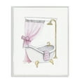thumbnail image 1 of Stupell Industries Simple Glam Bathroom Tub Fashion Painting White Framed Art Print Wall Art, 24 x 30, 1 of 8