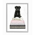 thumbnail image 1 of Stupell Industries Simple Glam Puppy and Iconic Fashion Bookstack Designed by Amanda Greenwood, 1 of 7