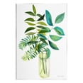 thumbnail image 1 of Stupell Industries Simple Green Leaf Sprigs Vase Botanical & Floral Painting Unframed Art Print Wall Art, 1 of 6