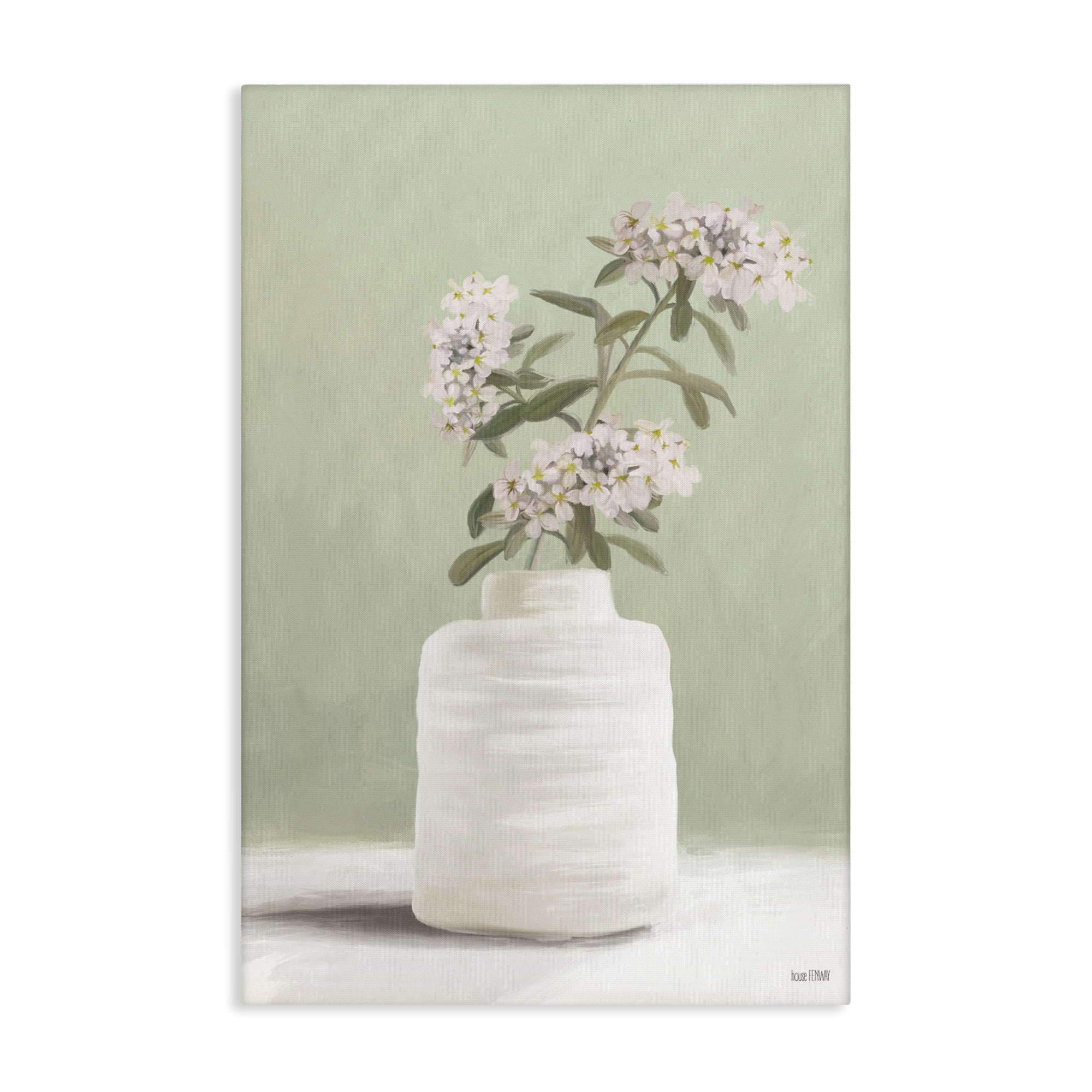 Stupell Industries Simple Herb Vase Botanical & Floral Painting Gallery Wrapped Canvas Art Print Wall Art, 20 x 30