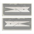 thumbnail image 1 of Stupell Industries Simple Laundry Clothespins Distressed Grey Design Designed by Daphne Polselli, 1 of 6