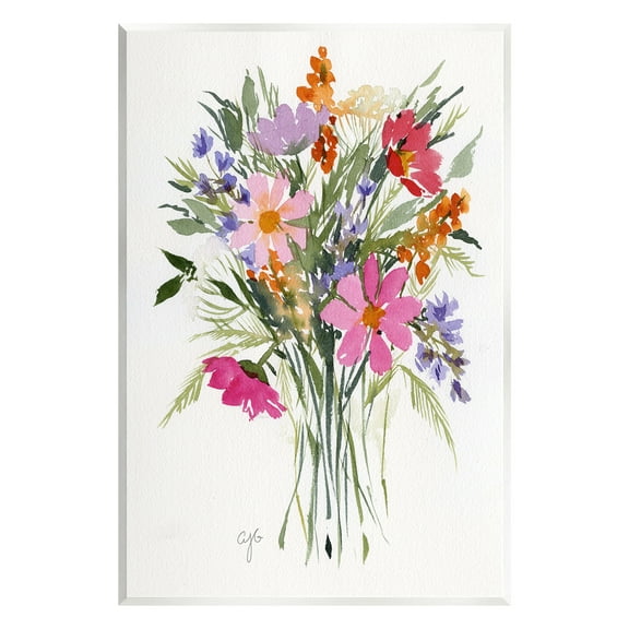 Stupell Industries Simple Mixed Bouquet Botanical & Floral Painting Unframed Art Print Wall Art, 10 x 15