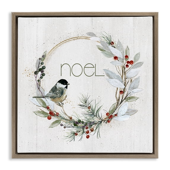 Stupell Industries Rustic Lodge Brown Floating Frame Canvas Art, 18 x 18, by Livi Finn