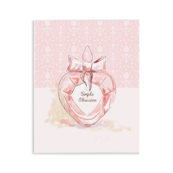 Stupell Industries Simple Obsession Pastel Perfume Fashion Painting Unframed Art Print Wall Art, 11 x 14