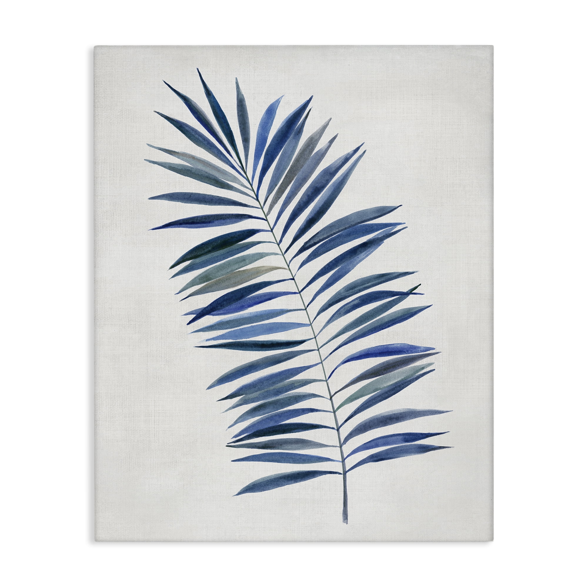 Stupell Industries Simple Palm Leaf Plants & Flowers Painting Wrapped Canvas Art Print Wall Art, 16 x 20