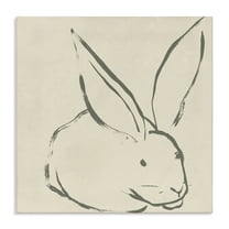 Stupell Industries Simple Rabbit Outline Animals & Insects Drawing Gallery Wrapped Canvas Art Print Wall Art, 17 x 17