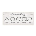 thumbnail image 1 of Stupell Industries Simple Rustic Laundry Symbol Guide Clean Home Wall Plaque, 7 x 17, Design by Daphne Polselli, 1 of 6