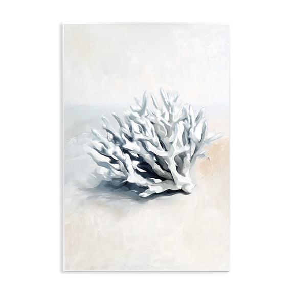 Stupell Industries Simple Staghorn Coral Animals Painting Unframed Art Print Wall Art, 13 x 19