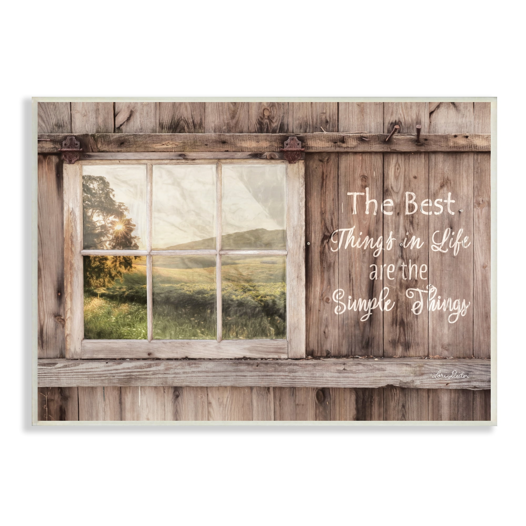 Stupell Industries Simple Things Rustic Barn Window Distressed Photograph, 13 x 19,Design by Lori Deiter