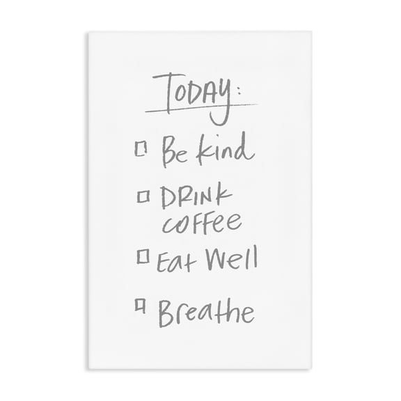 Stupell Industries Simple Today's Checklist Canvas Wall Art, design by SD Graphics Studio