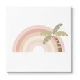 thumbnail image 1 of Stupell Industries Simple Tropical Pastel Rainbow Palm Tree Horizon Kids Painting Gallery-Wrapped Canvas Print Wall Art, 30 x 30, Design by Daphne Polselli, 1 of 5