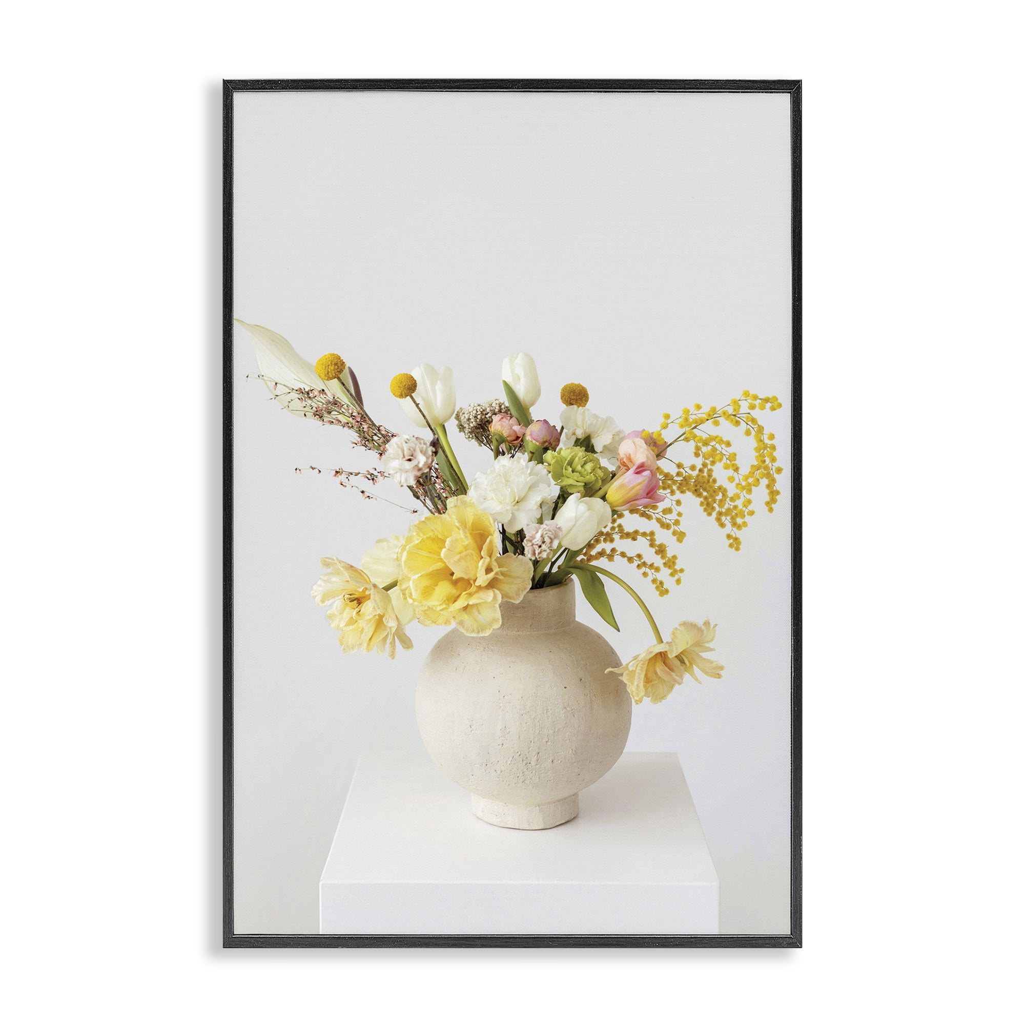 Stupell Industries Simple Vase Photography Botanical & Floral Photography Black Framed Art Print Wall Art, 16 x 24