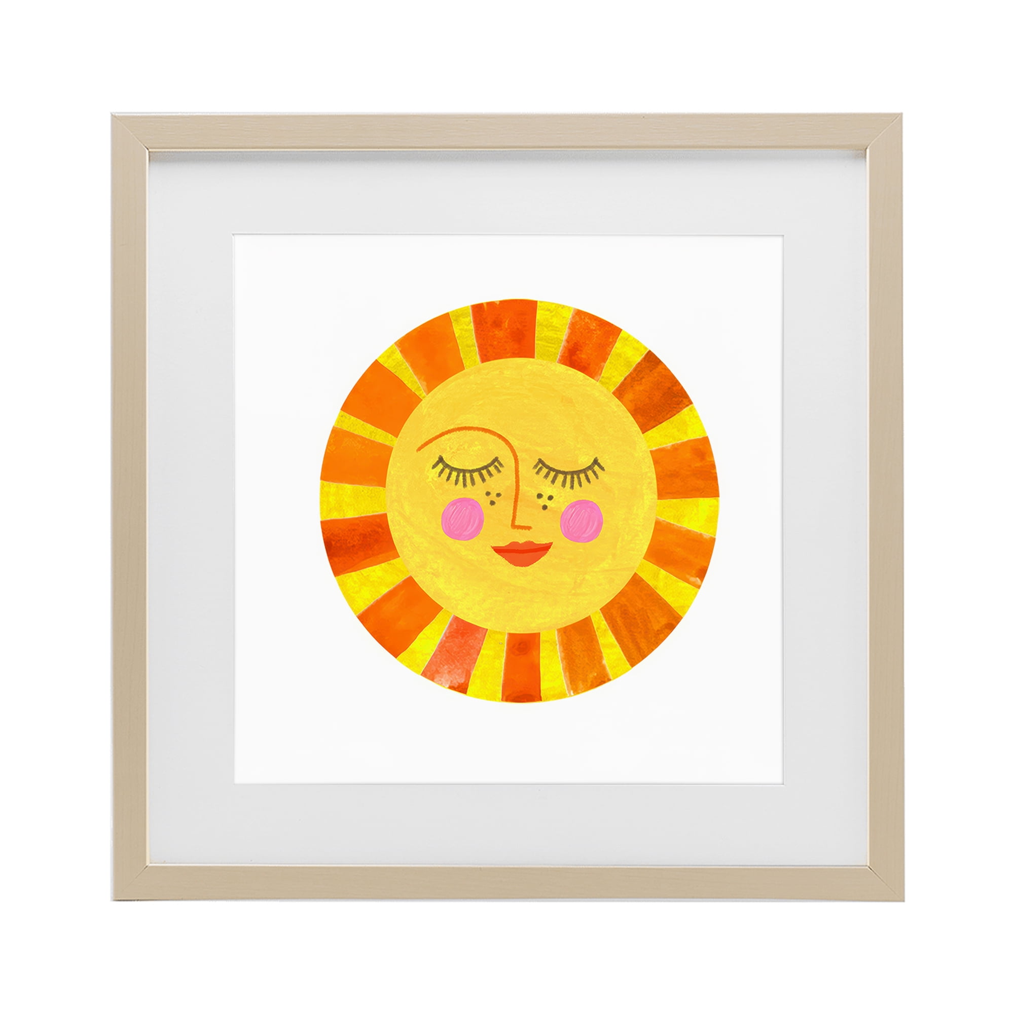 Stupell Industries Simple Warm Sunshine Birch Framed Print Under Glass, design by Katherine Herrell Studio