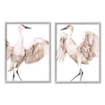 thumbnail image 1 of Stupell Industries Simple White Crane Birds Standing Open Wings Illustration, 24 x 30, Design by Grace Popp, 1 of 5