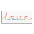 thumbnail image 1 of Stupell Industries Simplistic Rainbow Love Text Cursive Typography,30 x 13, Design by Daphne Polselli, 1 of 7