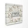 thumbnail image 1 of Stupell Industries Simply Blessed Flower Farm Rustic Wood Textured Word Design Canvas Wall Art by Kimberly Allen, 1 of 6