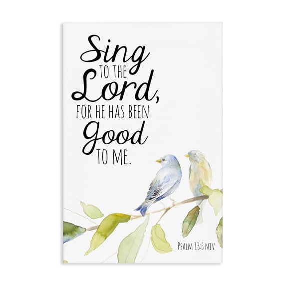 Stupell Industries Traditional Sing To The Lord Canvas Art, 20 x 30, by Lanie Loreth