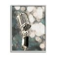 thumbnail image 1 of Stupell Industries Singing Microphone Musical Karaoke Mic Bokeh Photography,16 x 20, Design by Cloverfield & Co., 1 of 7