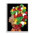 thumbnail image 1 of Stupell Industries Singing Woman With Pop Abstract Hairstyle Graphic Art White Framed Art Print Wall Art, 24x30, by Gina Ritter, 1 of 6