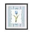 thumbnail image 1 of Stupell Industries Cottage Single Blue Tulip Stripes Black Framed Print Under Glass, 13 x 16, by Nan, 1 of 8
