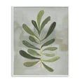 thumbnail image 1 of Stupell Industries Single Green Leaf Branch Floral Painting White Framed Art Print Wall Art, 11 x 14, 1 of 8