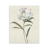 Stupell Industries Single White Rose Floral Painting Unframed Art Print Wall Art, 11 x 14