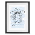 thumbnail image 1 of Stupell Industries Modern Sipping Drink Girl in Sun Hat Black Framed Print Under Glass, 14 x 20, by Martina Pavlova, 1 of 8