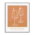 thumbnail image 1 of Stupell Industries Sit Back & Relax Orange Gray Framed Giclee Art design by Lettered and Lined, 20 x 16, 1 of 8