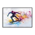 thumbnail image 1 of Stupell Industries Contemporary Skateboarder in Motion Black Framed Giclee Art, 18 x 12, by Creative Studio, 1 of 8