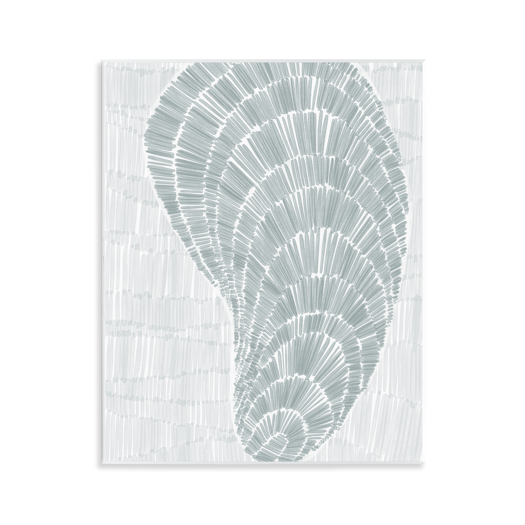 Stupell Industries Sketched Oyster Shell Nautical & Beach Painting Unframed Art Print Wall Art, 11 x 14