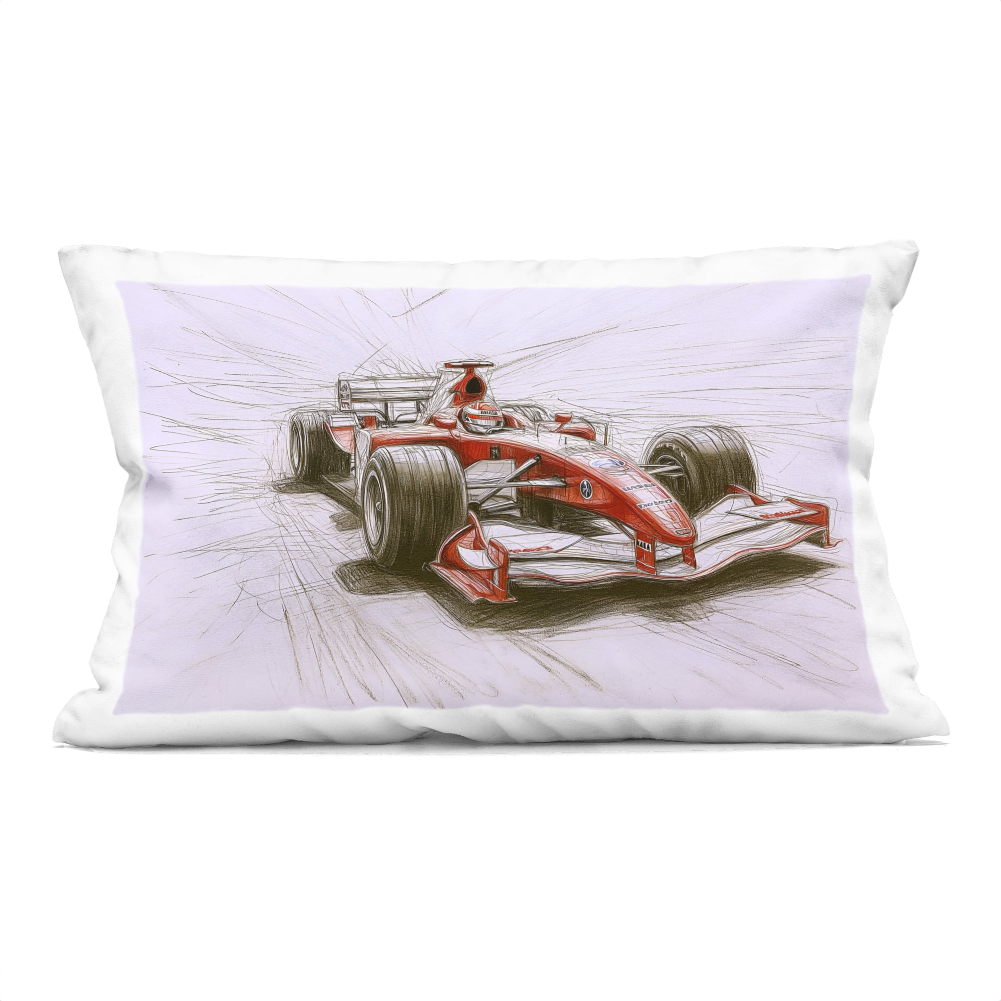 Stupell Industries Sketched Race Car Concept Decorative Printed Throw Pillow, design by Steve Hunziker