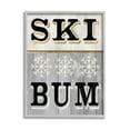 thumbnail image 1 of Stupell Industries Ski Bum Snowflake Sign Graphic Art Gray Framed Art Print Wall Art, Design by Livi Finn, 1 of 7