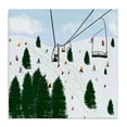 thumbnail image 1 of Stupell Industries Ski Lift Mountain Landscape Busy Slopes Winter Athletes, 30 x 30, Design by Ashley Singleton, 1 of 5