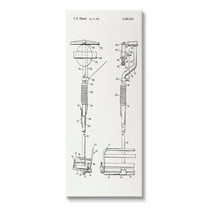 Stupell Industries Ski Lift Patent Blueprint Sports Painting Gallery Wrapped Canvas Print Wall Art