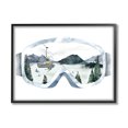 Stupell Industries Ski Mountain Reflection in Sports Goggles Winter