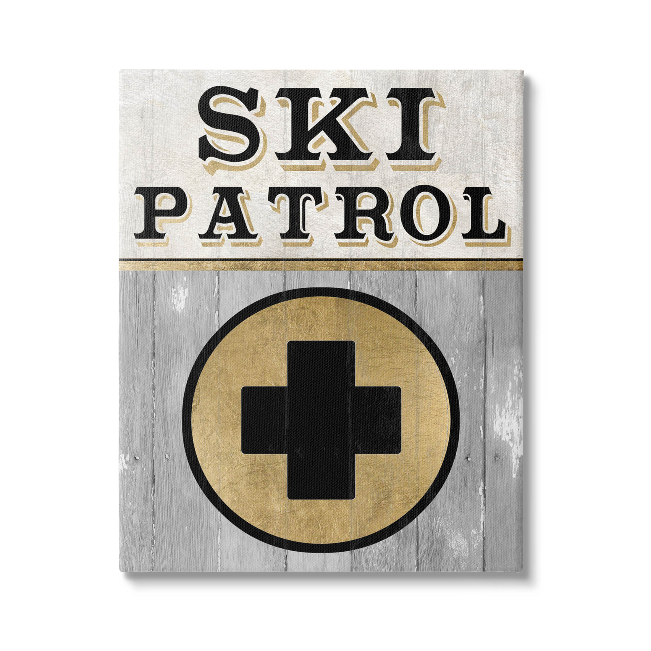 Stupell Industries Ski Patrol Medical Skiing Graphic Art Gallery Wrapped Canvas Print Wall Art, Design by Livi Finn