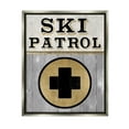 thumbnail image 1 of Stupell Industries Ski Patrol Medical Skiing Graphic Art Luster Gray Floating Framed Canvas Print Wall Art, Design by Livi Finn, 1 of 6