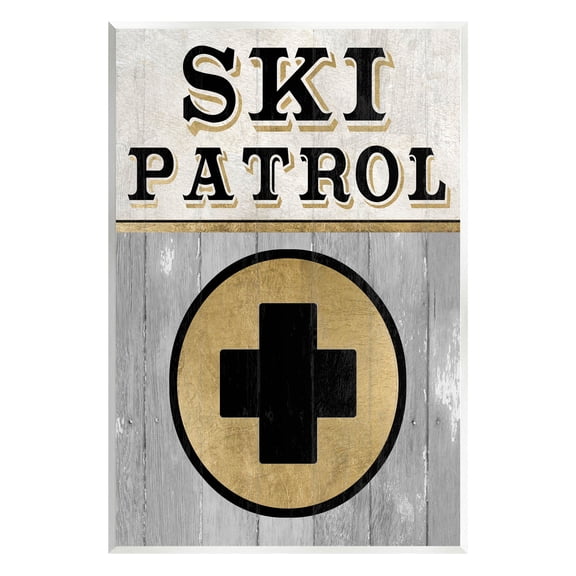 Stupell Industries Ski Patrol Medical Skiing Graphic Art Unframed Art Print Wall Art, Design by Livi Finn