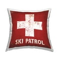 thumbnail image 1 of Stupell Industries Ski Patrol Red Cross Square Decorative Printed Throw Pillow, 18 x 18, 1 of 6
