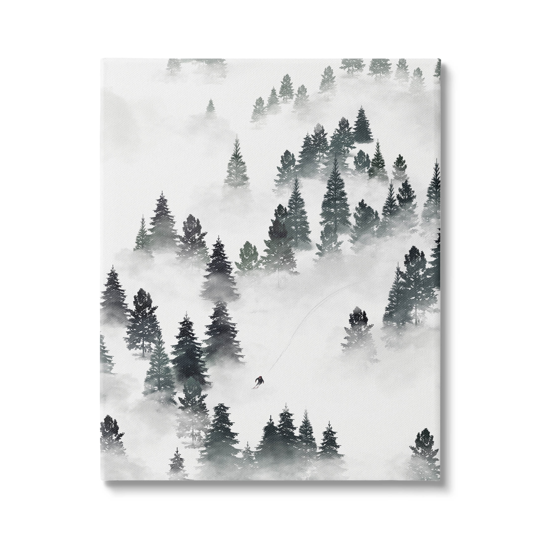 Stupell Industries Skiing Winter Snow Slopes Graphic Art Gallery Wrapped Canvas Print Wall Art, Design by Ziwei Li
