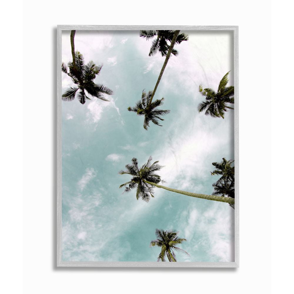 Stupell Industries Sky Through Palm Trees Tropical Summer Photograph Designed by Kim Allen