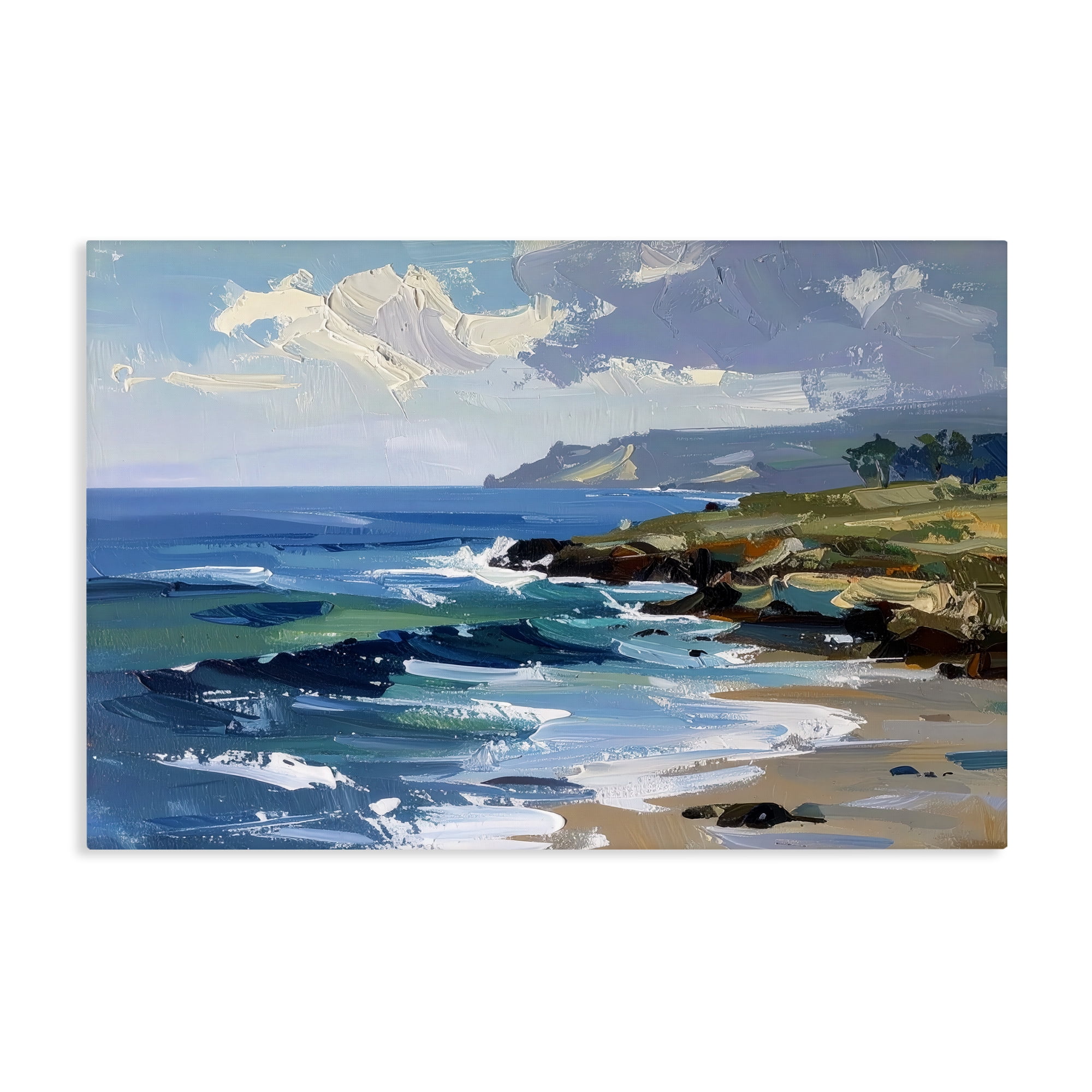 Stupell Industries Sky To Sea Impression Canvas Wall Art, design by Alonza Saunders