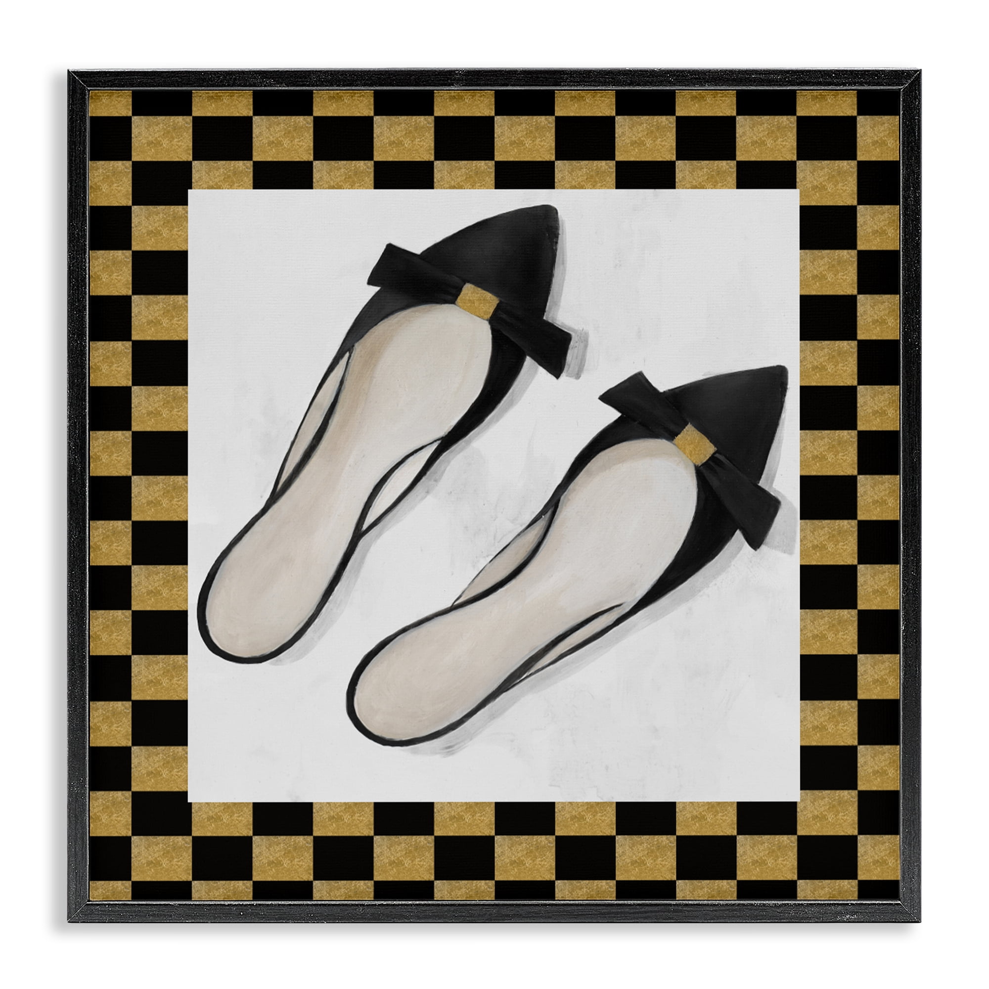 Stupell Industries Sleek Black Sliders Black Framed Giclee Art, design by Lorenzo Collective