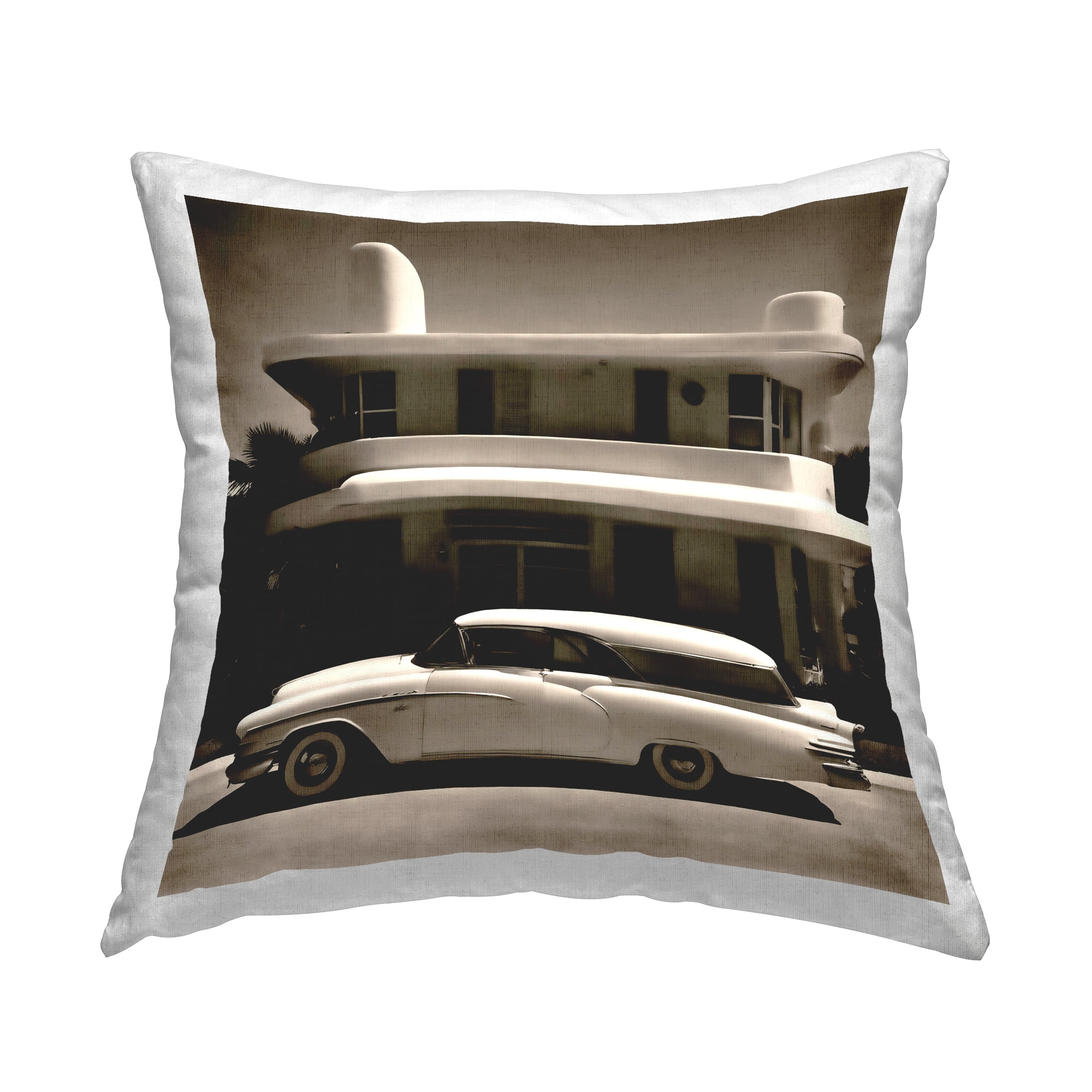 Stupell Industries Sleek Classic Car Decorative Printed Throw Pillow Design by Noah Bay.